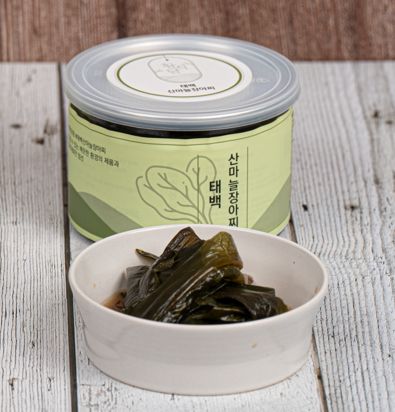 강원태백몰,태백산마늘(명이나물) 장아찌(500g) / Pickled Taebaek Wild Garlic(500g)