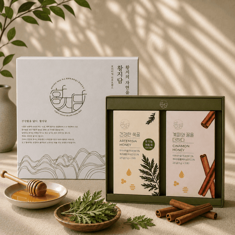 강원태백몰,건강한쑥꿀&계피와꿀을더하다(30개입) / Healthy Artemisia Honey&Add Cinnamon and Honey(30EA)